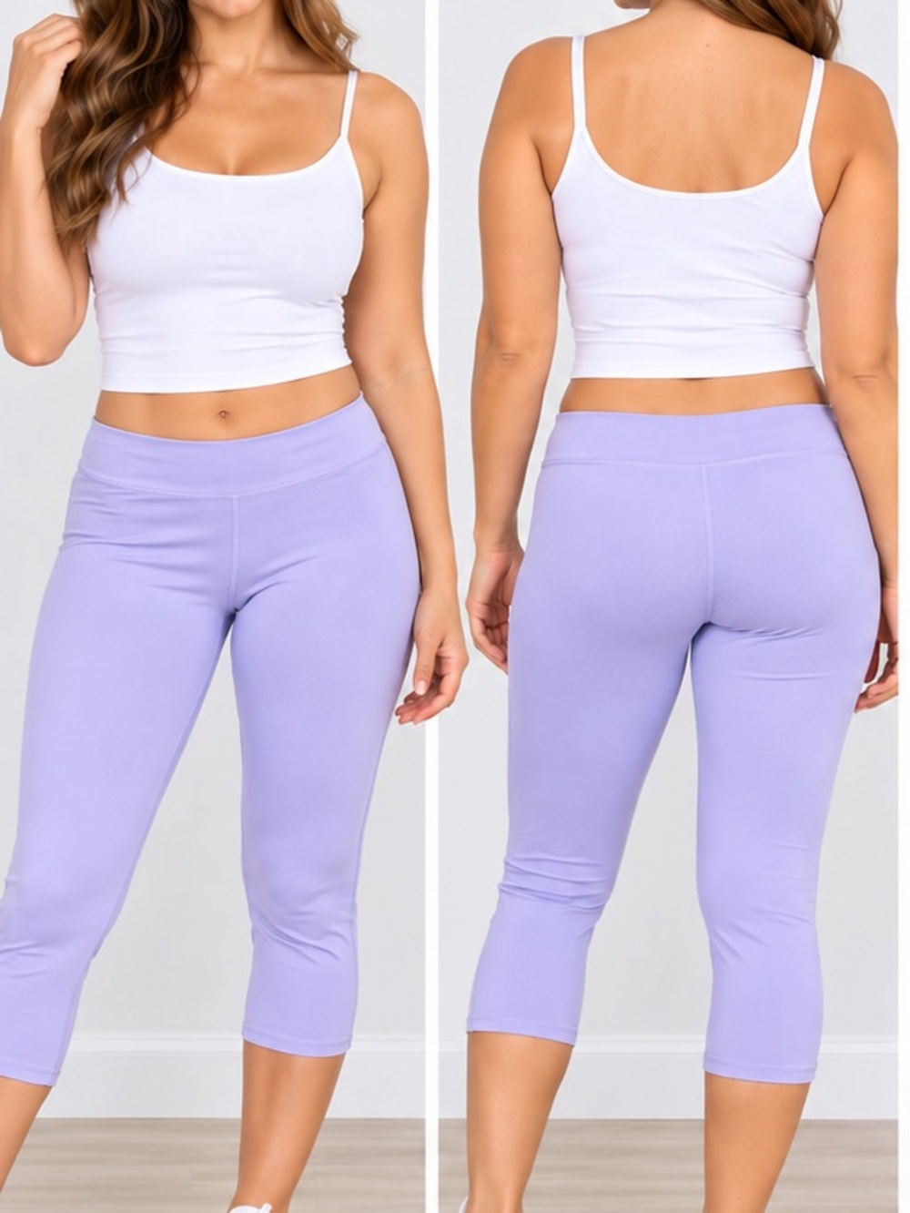 NWOT Lavender Capri Leggings